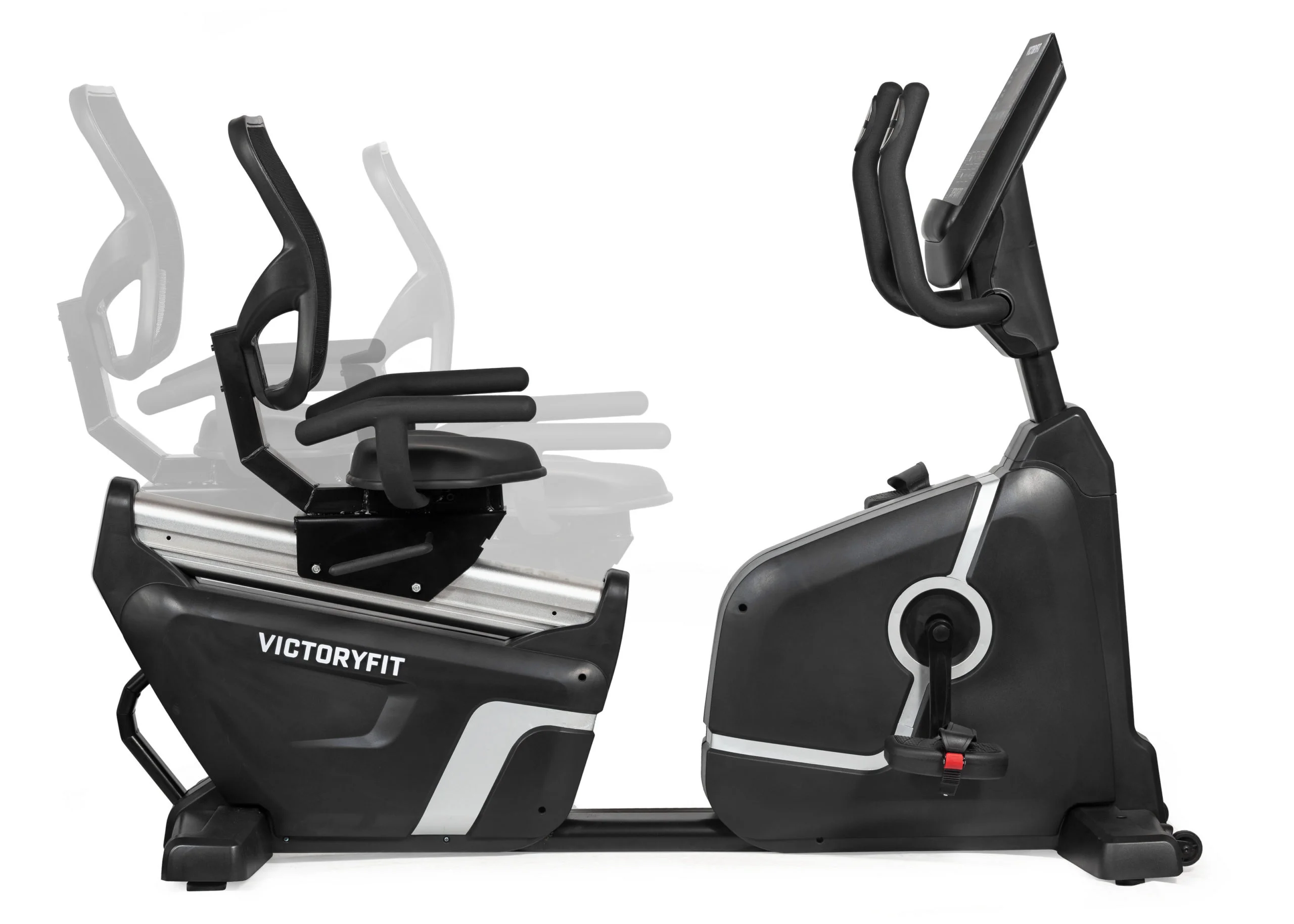 Реальное фото Велотренажер горизонтальный VictoryFit VF-D006 от магазина Спортев