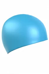 Шапочка для плавания Mad Wave Standard Silicone Cap лазурный 9973 0 08