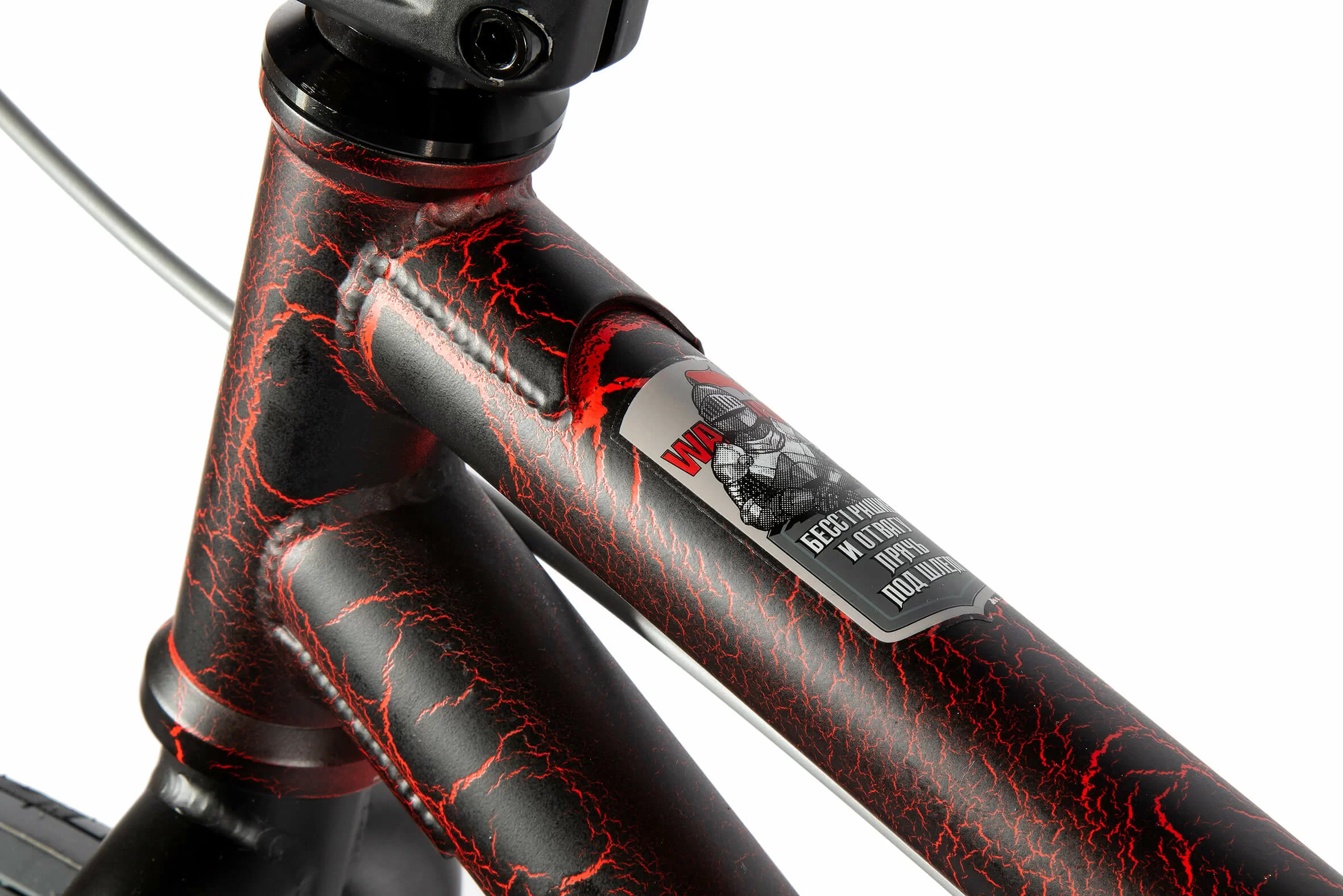 Реальное фото Велосипед BMX TechTeam Grasshoper 20" (2021) черно-красный от магазина СпортЕВ