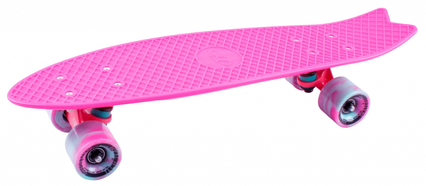 Реальное фото Скейтборд TechTeam пластиковый Fishboard 23 pink TLS-406 от магазина СпортЕВ