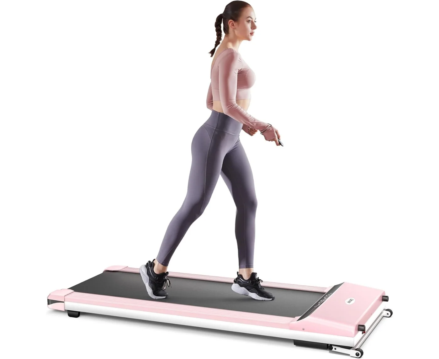 Реальное фото Беговая дорожка DFC UMAY розовая, TX512WP от магазина Спортев