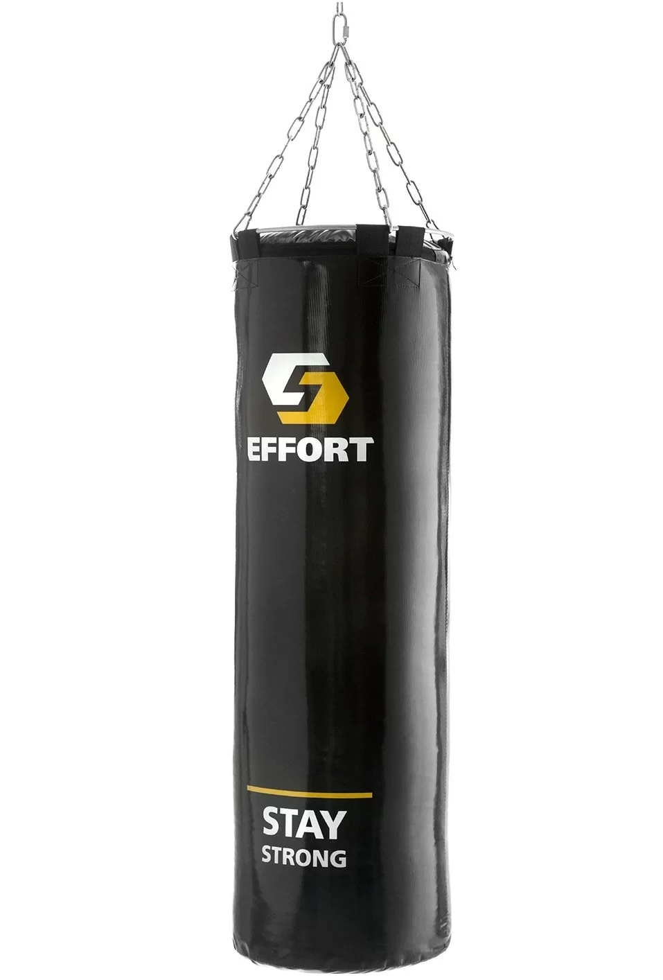 Реальное фото Мешок боксерский Effort Pro 35 кг мет. кольцо/цепи, (тент), 90 см, d 30 см E254 от магазина СпортЕВ