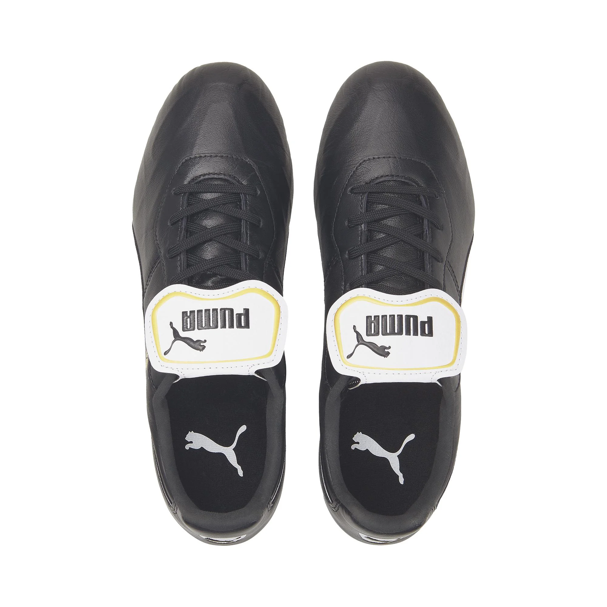 Реальное фото Бутсы Puma King Top FG черный/белый 105607 01 от магазина Спортев