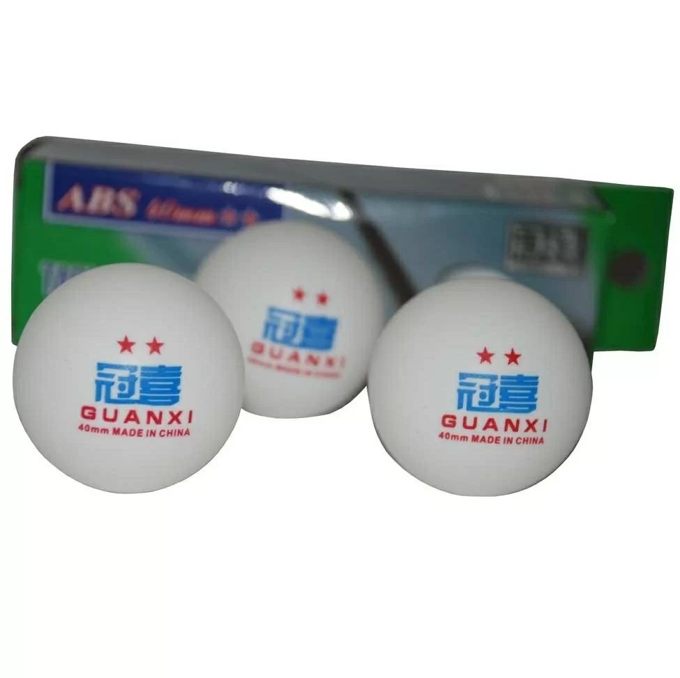 Реальное фото Мяч для настольного тенниса YW-2002 2* (1 шт) белый от магазина СпортЕВ