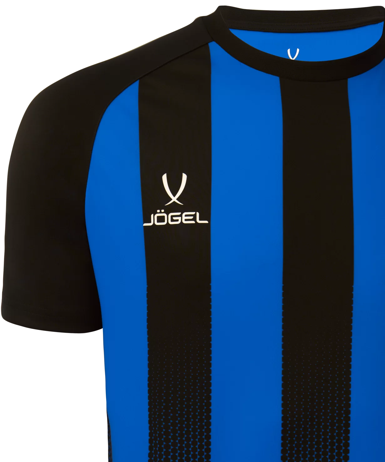 Реальное фото Футболка игровая Camp Striped Jersey, синий/черный Jögel от магазина Спортев