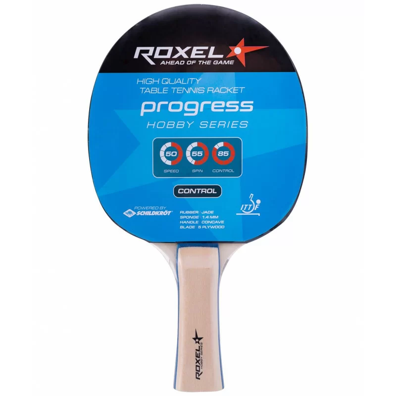 Реальное фото Ракетка для настольного тенниса Roxel Hobby Progress коническая 15354 от магазина СпортЕВ