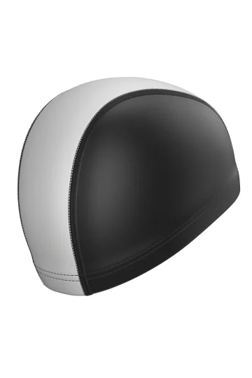 Реальное фото Шапочка для плавания Mad Wave Duotone Lycra белый M0527 02 0 02W от магазина Спортев