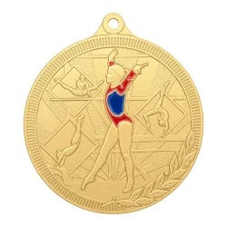 Медаль MZP 589-55/G гимнастика женская (D-55мм, s-2 мм)