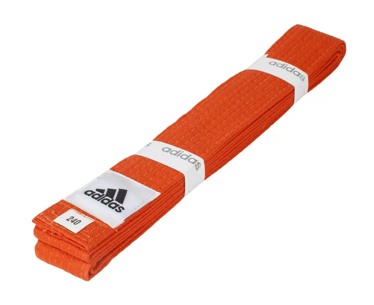 Реальное фото Пояс для единоборств 2.8 м Adidas Club оранжевый adiB220 от магазина СпортЕВ
