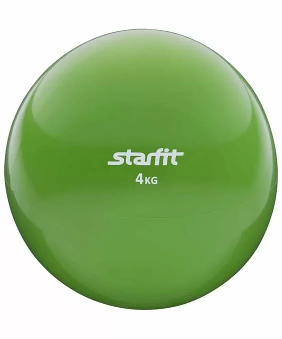 Реальное фото Медбол 4 кг StarFit Pro GB-703 зеленый УТ-00008275 от магазина СпортЕВ
