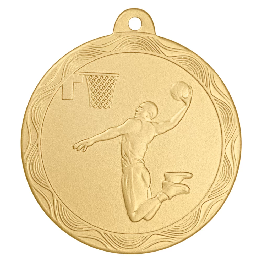 Реальное фото Медаль MZ 63-50/GM баскетбол (D-50мм, s-2мм) от магазина СпортЕВ