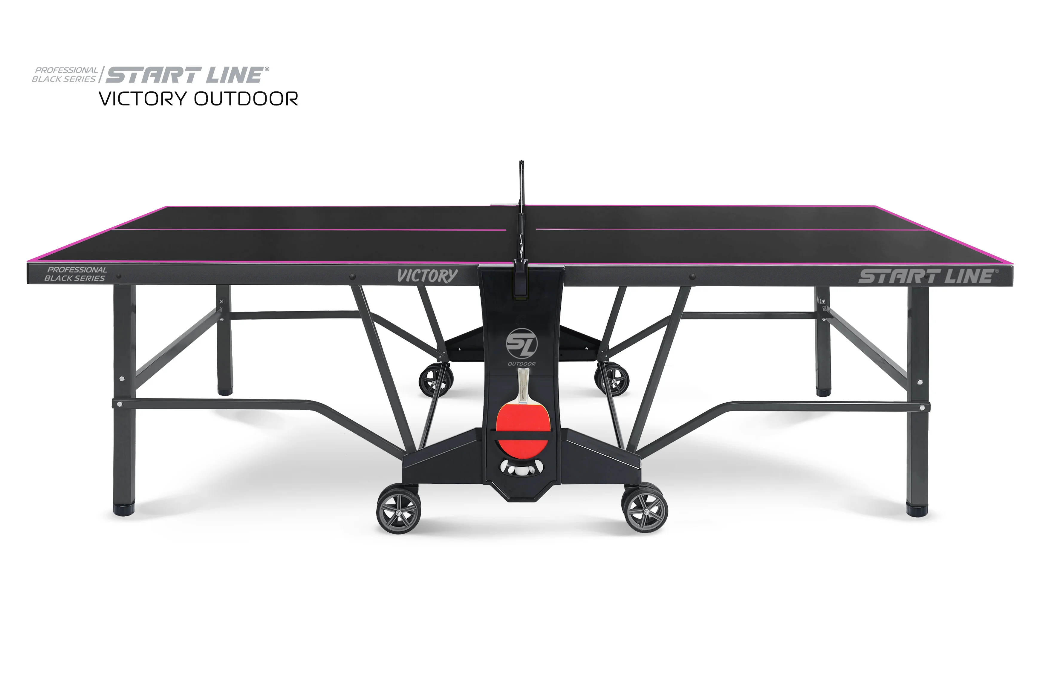 Реальное фото Стол теннисный VICTORY 6 Всепогодный Black от магазина Спортев
