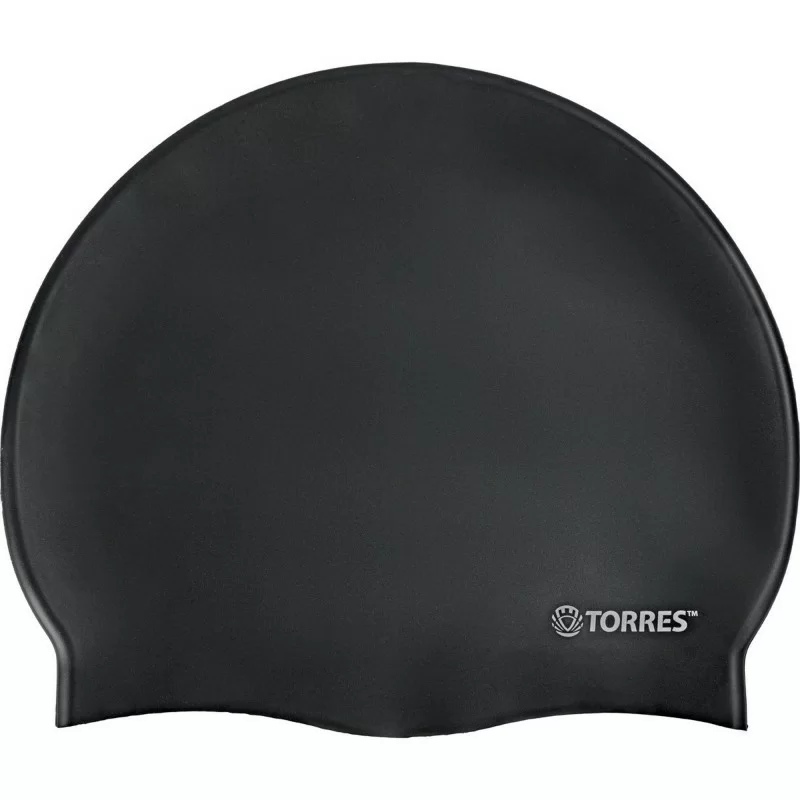Реальное фото Шапочка для плавания Torres No Wrinkle силикон черный SW-12203BK от магазина СпортЕВ