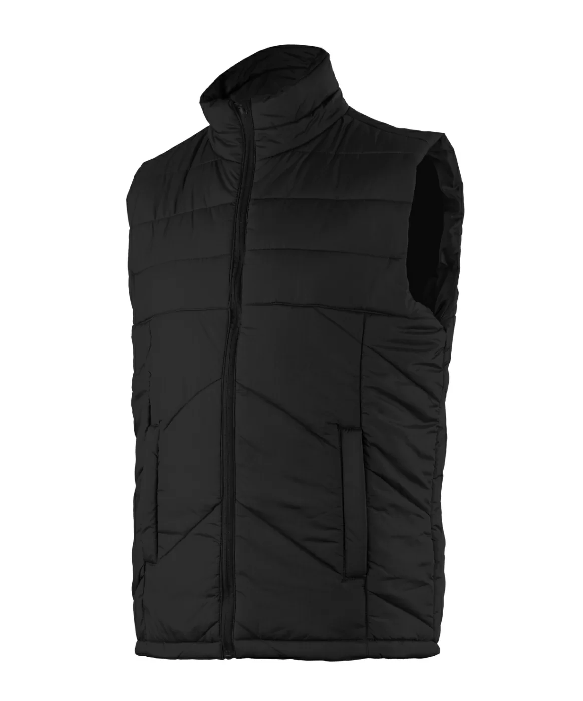 Реальное фото Жилет утепленный ESSENTIAL Padded Vest, черный Jögel от магазина Спортев