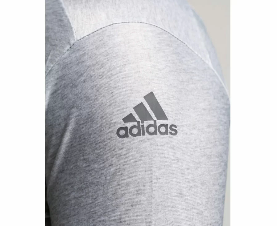 Реальное фото Рашгард Adidas Long Sleeve серый adiTS313 от магазина СпортЕВ