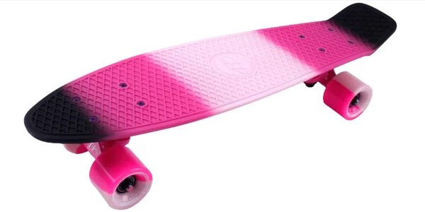 Реальное фото Скейтборд TechTeam пластиковый Multicolor 22 pink/black TSL-401M от магазина СпортЕВ