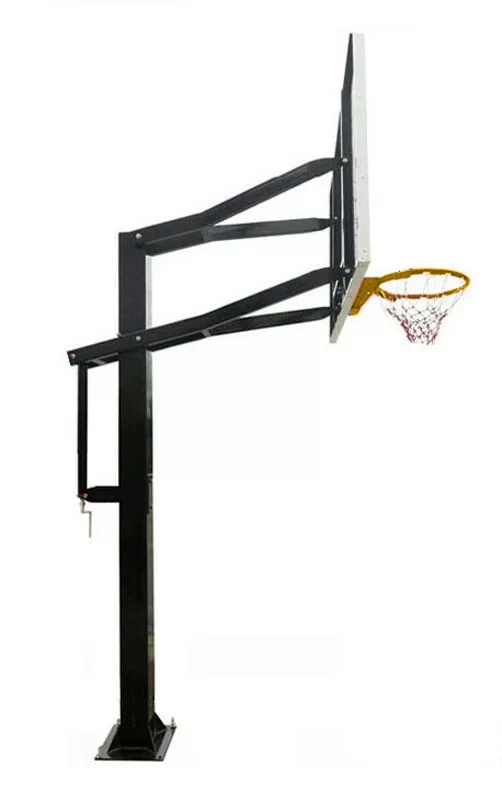 Реальное фото Баскетбольная стационарная стойка DFC ING72G 180x105CM стекло (четыре короба) от магазина СпортЕВ