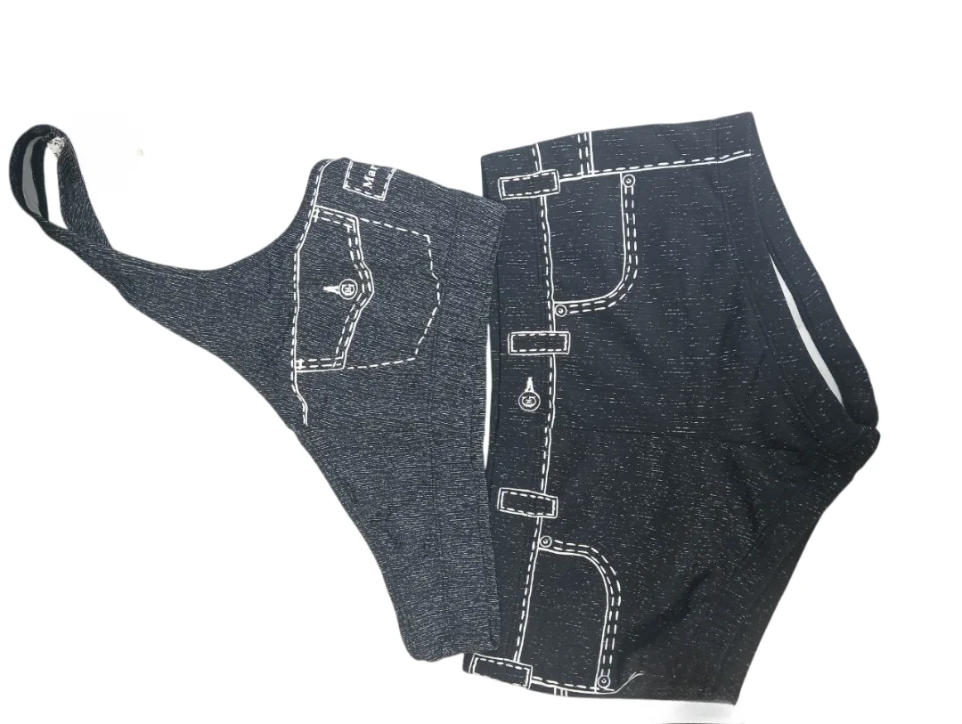 Реальное фото Купальник MarGen раздельный черный 4-04 от магазина Спортев