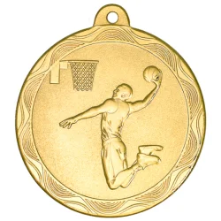 Медаль MZ 63-50/G баскетбол (D-50 мм, s-2,5 мм)