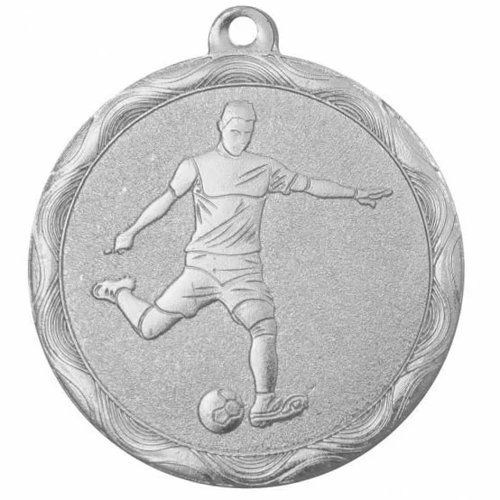 Реальное фото Медаль MZ 72-50/S футбол (D-50 мм, s-2 мм) от магазина СпортЕВ