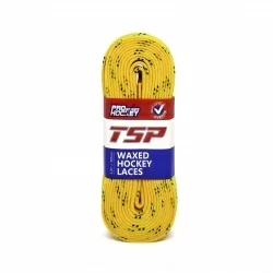 Шнурки хоккейные 180 см с пропиткой TSP Hockey Laces Waxed yellow 2154
