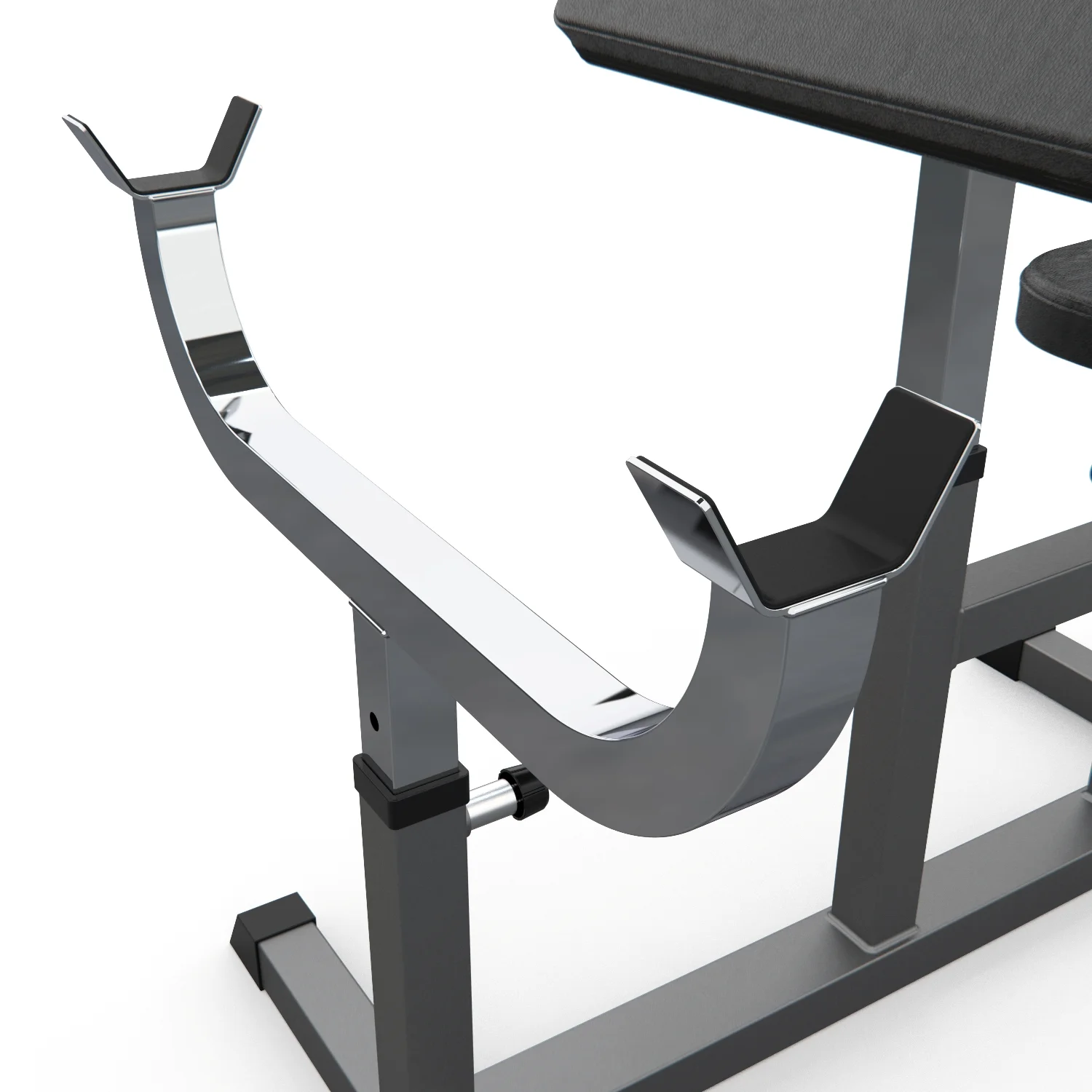 Реальное фото Скамья Скотта DFC Homegym UB009G серый от магазина Спортев