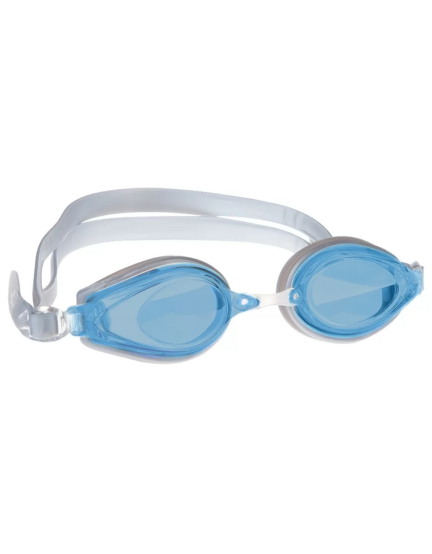 Реальное фото Очки для плавания Mad Wave Techno II silver/blue M0428 04 0 04W от магазина СпортЕВ