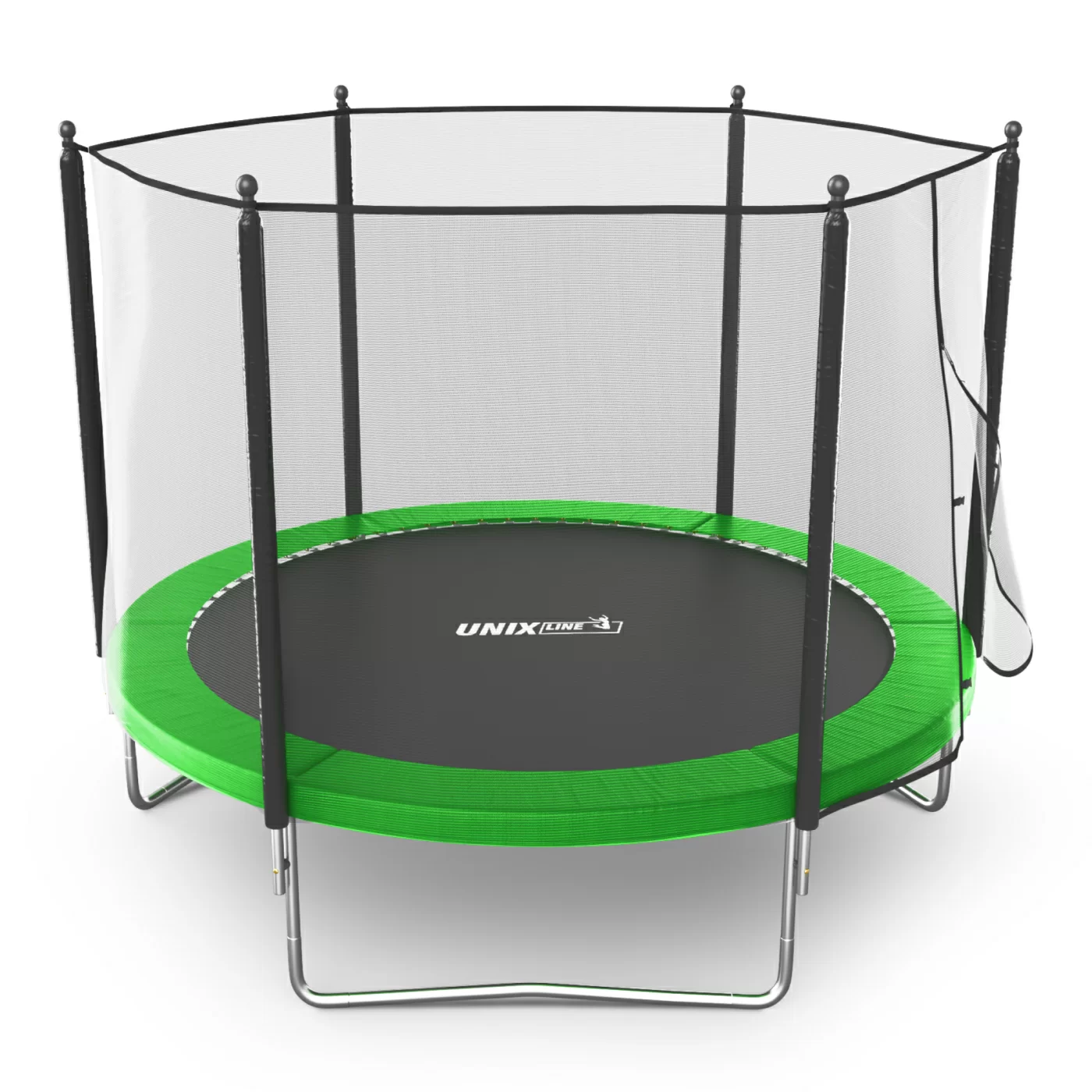 Реальное фото Батут UNIX Line Simple 10 ft Green (outside) от магазина Спортев