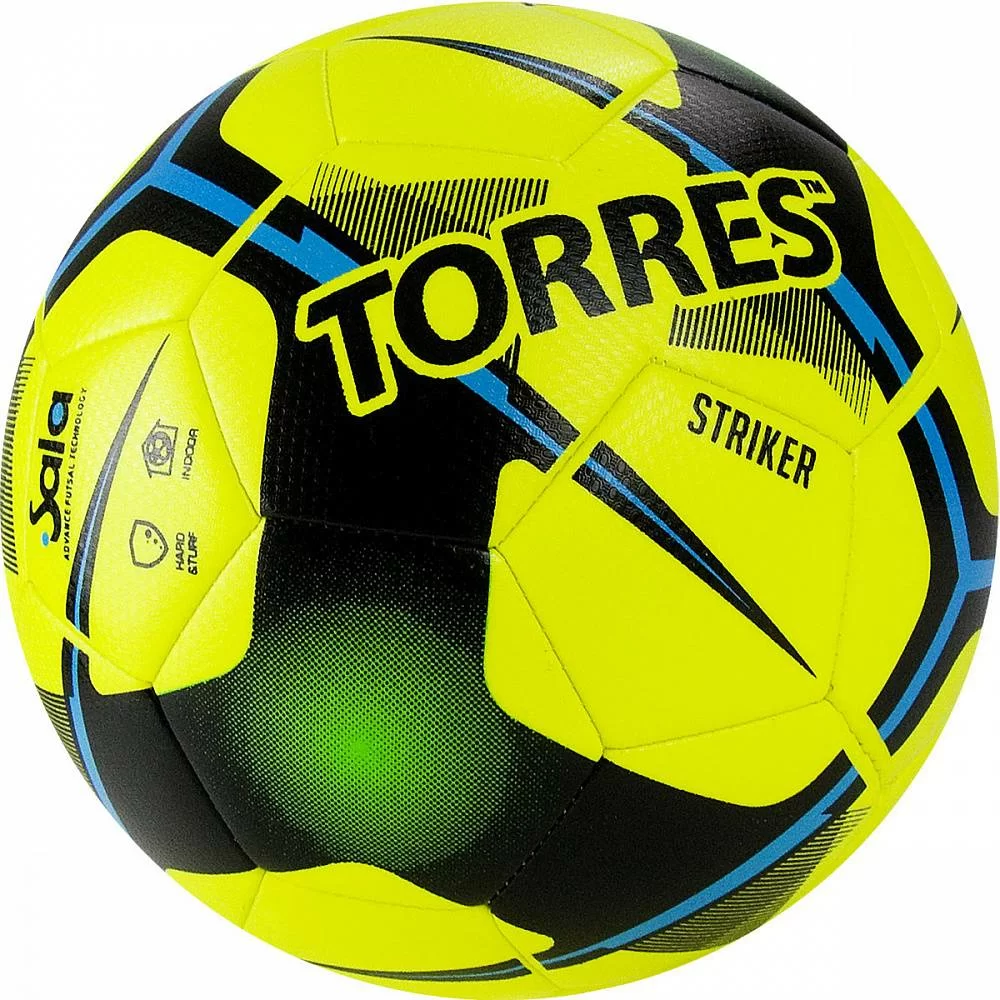 Реальное фото Мяч футзальный Torres Futsal Striker №4 30 п. желтый FS321014 от магазина СпортЕВ