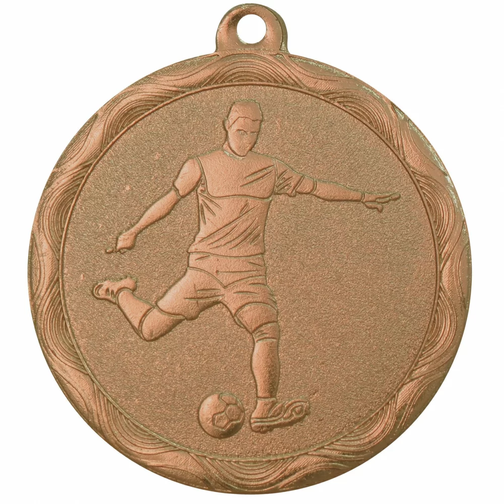 Реальное фото Медаль MZ 72-50/В футбол (D-50 мм, s-2 мм) от магазина СпортЕВ