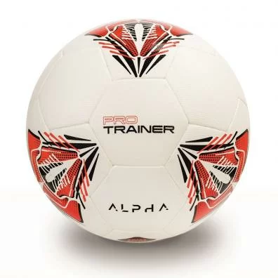 Реальное фото Мяч футбольный AlphaKeepers Hybrid Pro Trainer №4 white\red 83020C4 от магазина СпортЕВ