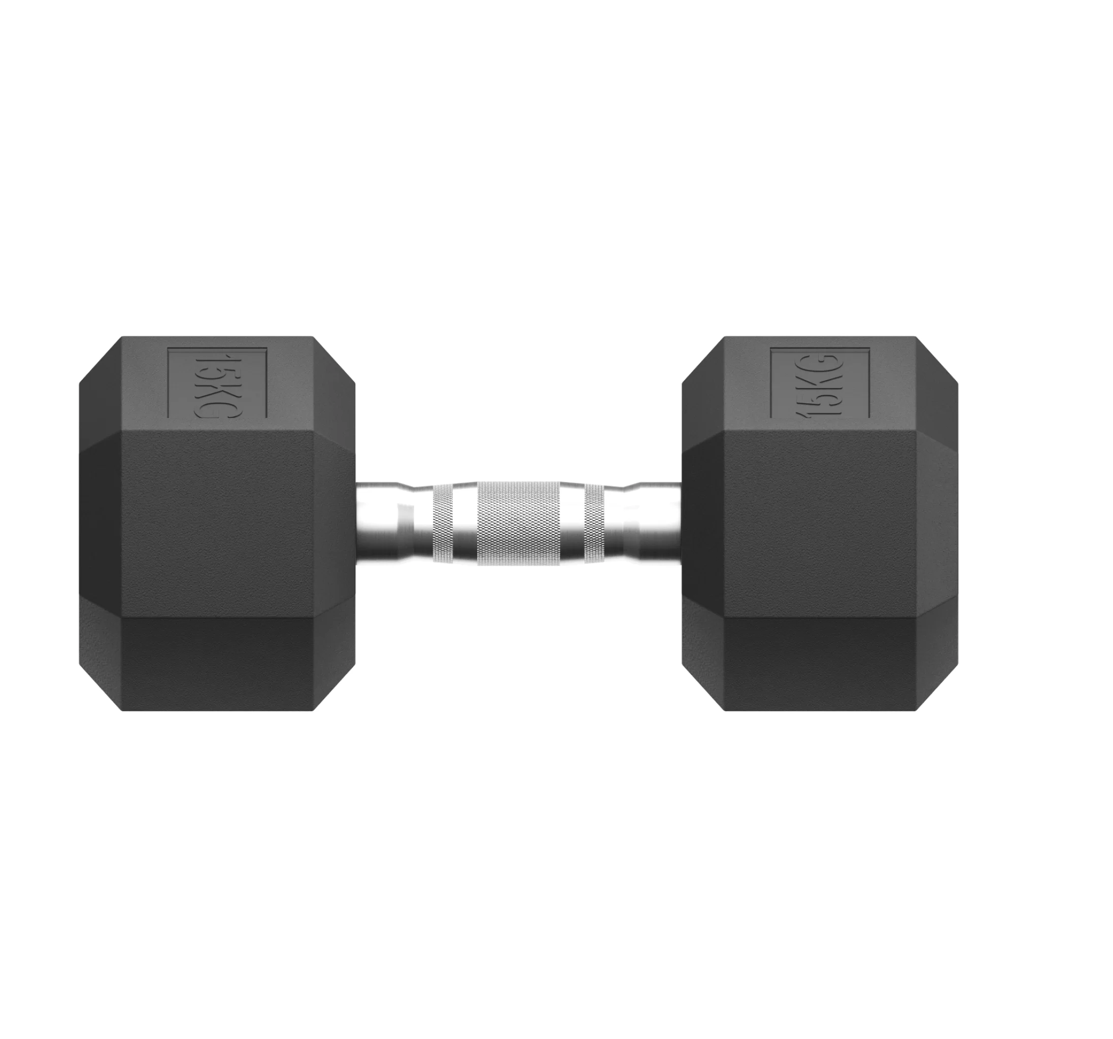 Реальное фото Гантель гексагональная UNIX Fit обрезиненная 15 кг / шт от магазина Спортев