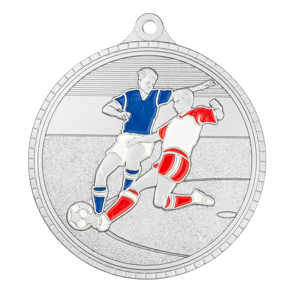 Реальное фото Медаль MZP 585-55/S футбол (D-55мм, s-2 мм) сталь от магазина Спортев
