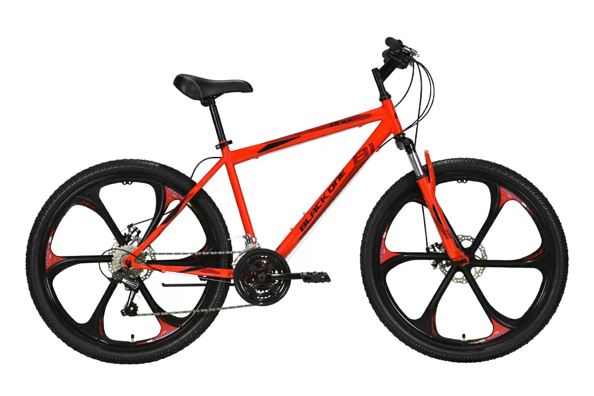 Реальное фото Велосипед Black One Onix 26 D FW (2022) красный/чёрный/красный от магазина СпортЕВ