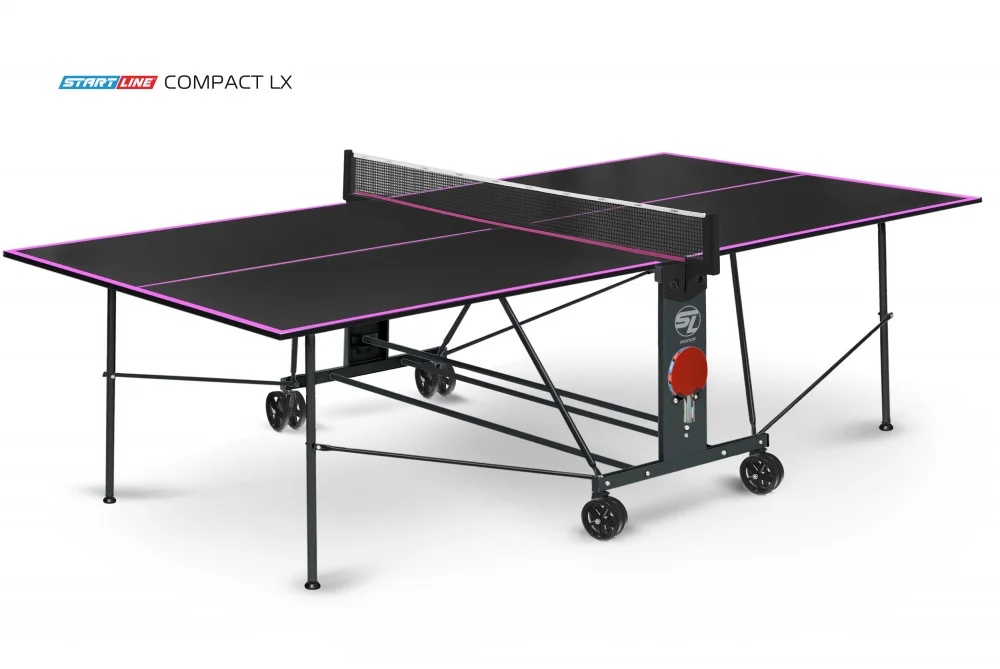 Стол теннисный Compact LX Black Реальное фото Стол теннисный Compact LX Black от магазина Спортев