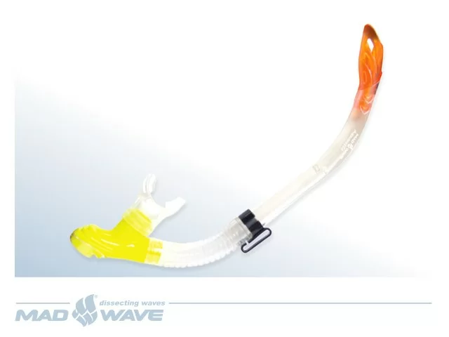 Реальное фото Трубка для плавания Mad Wave Aquarelle белая M0628 05 0 00W от магазина СпортЕВ