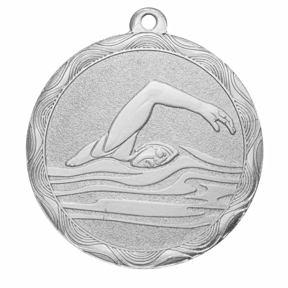 Реальное фото Медаль MZ 70-50/S (MZ 20-50/S) плавание (D-50 мм, s-2,5 мм) от магазина СпортЕВ