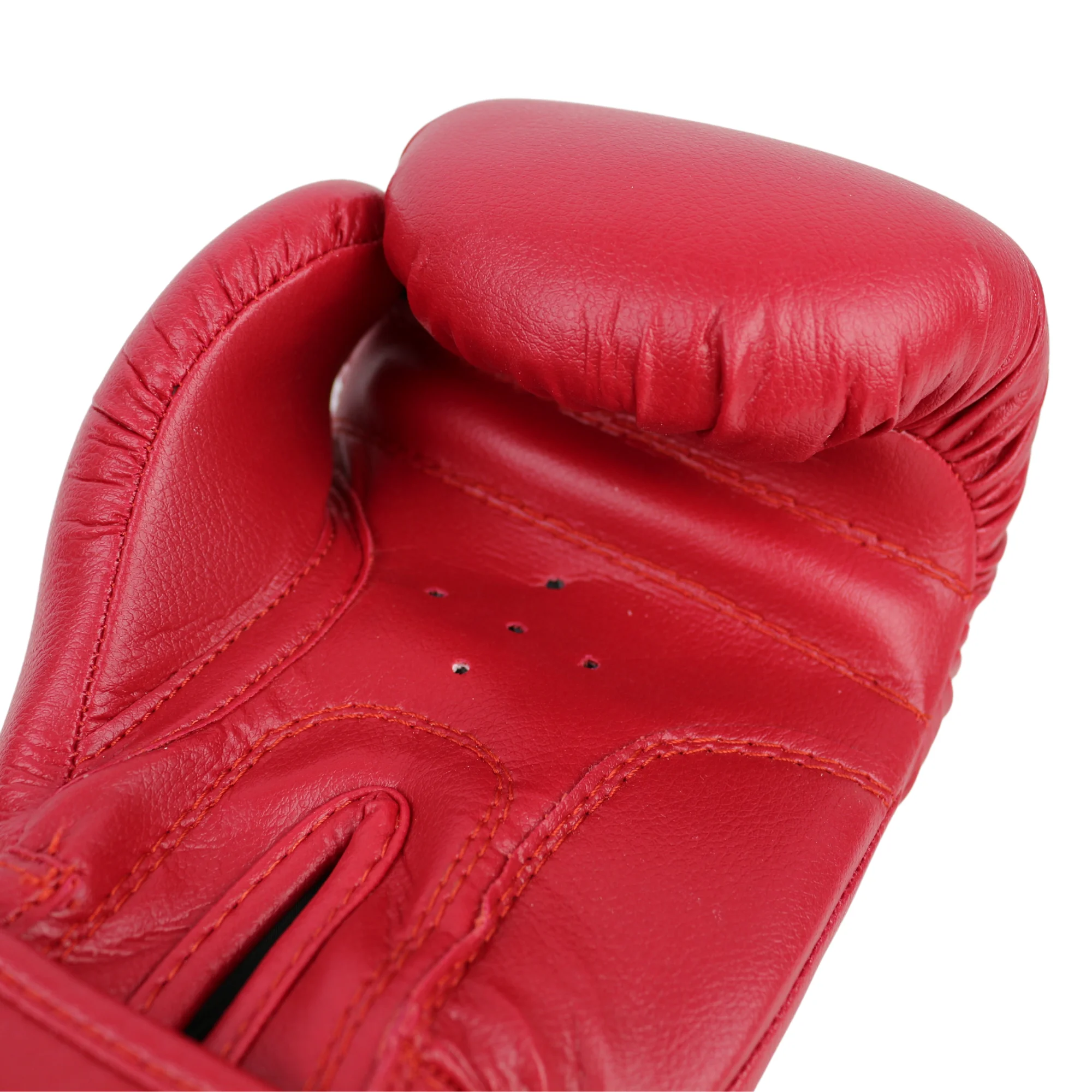 Реальное фото Перчатки боксерские OxxFire Start красные 4494 от магазина Спортев