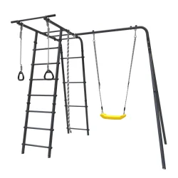 ROMANA Полянка (антрацит) (с пластиковыми качелями) 103.26.07+1.Д-26.01