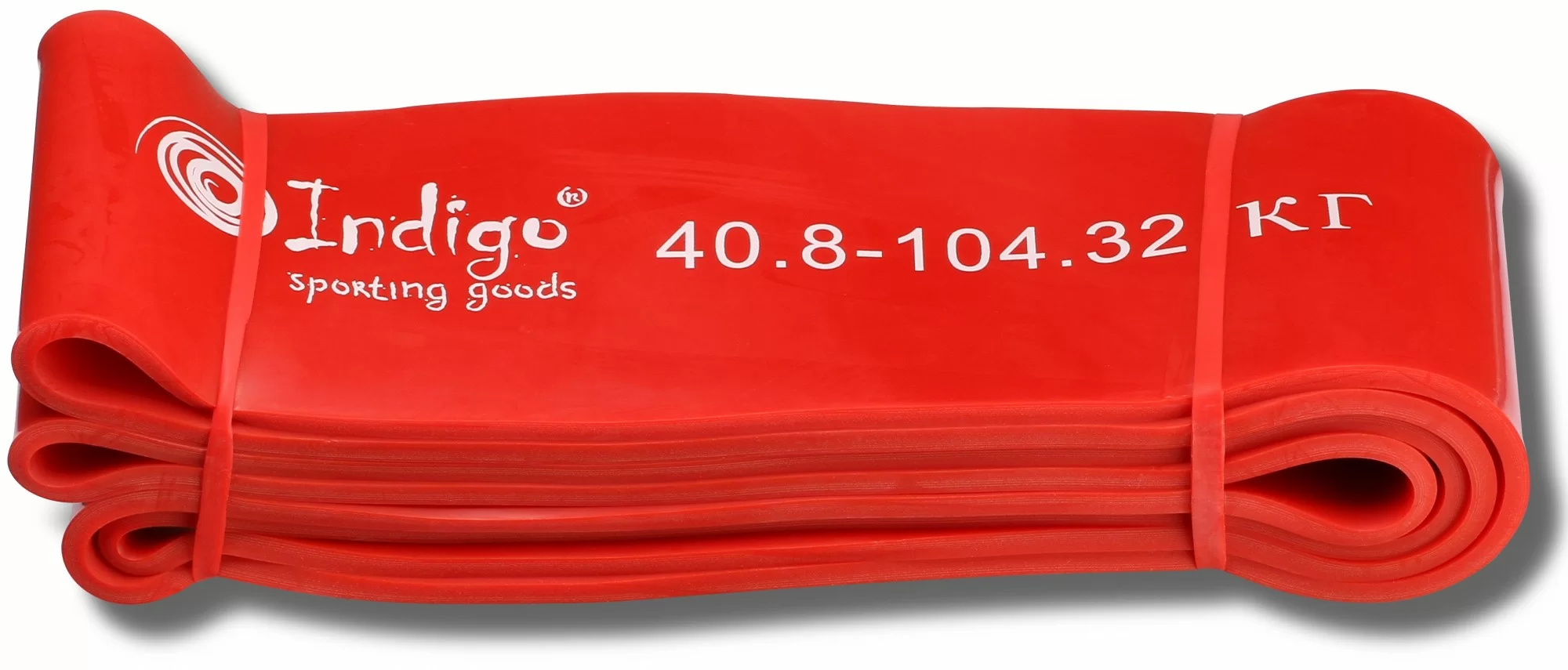 Реальное фото Эспандер петля латексная 208х8.3 см Indigo красный 97660 IR от магазина СпортЕВ
