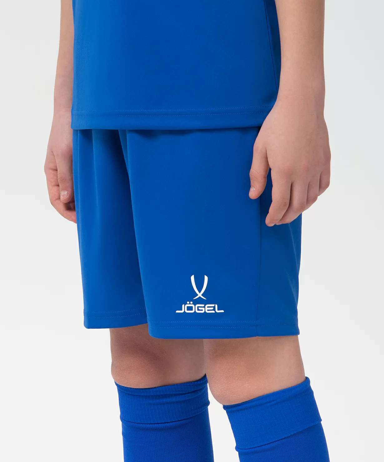 Реальное фото Шорты игровые CAMP Classic Shorts, синий/белый, детский Jögel от магазина Спортев