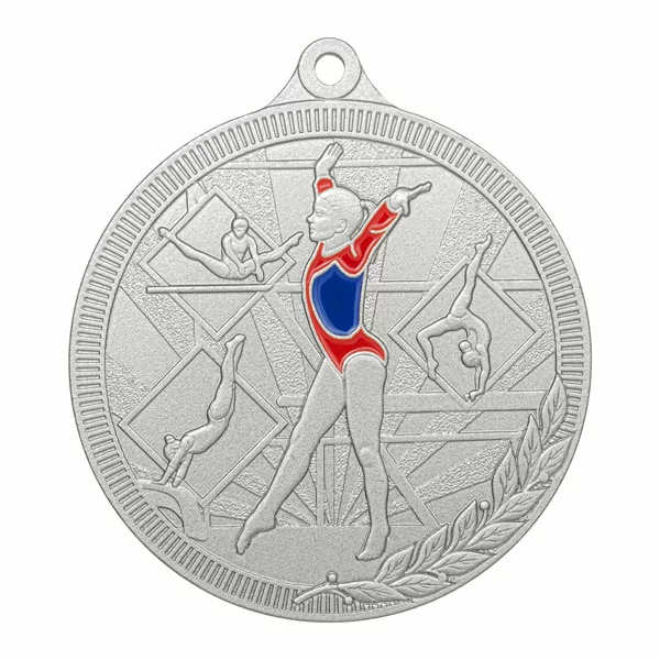 Реальное фото Медаль MZP 589-55/S гимнастика женская (D-55мм, s-2 мм) от магазина СпортЕВ