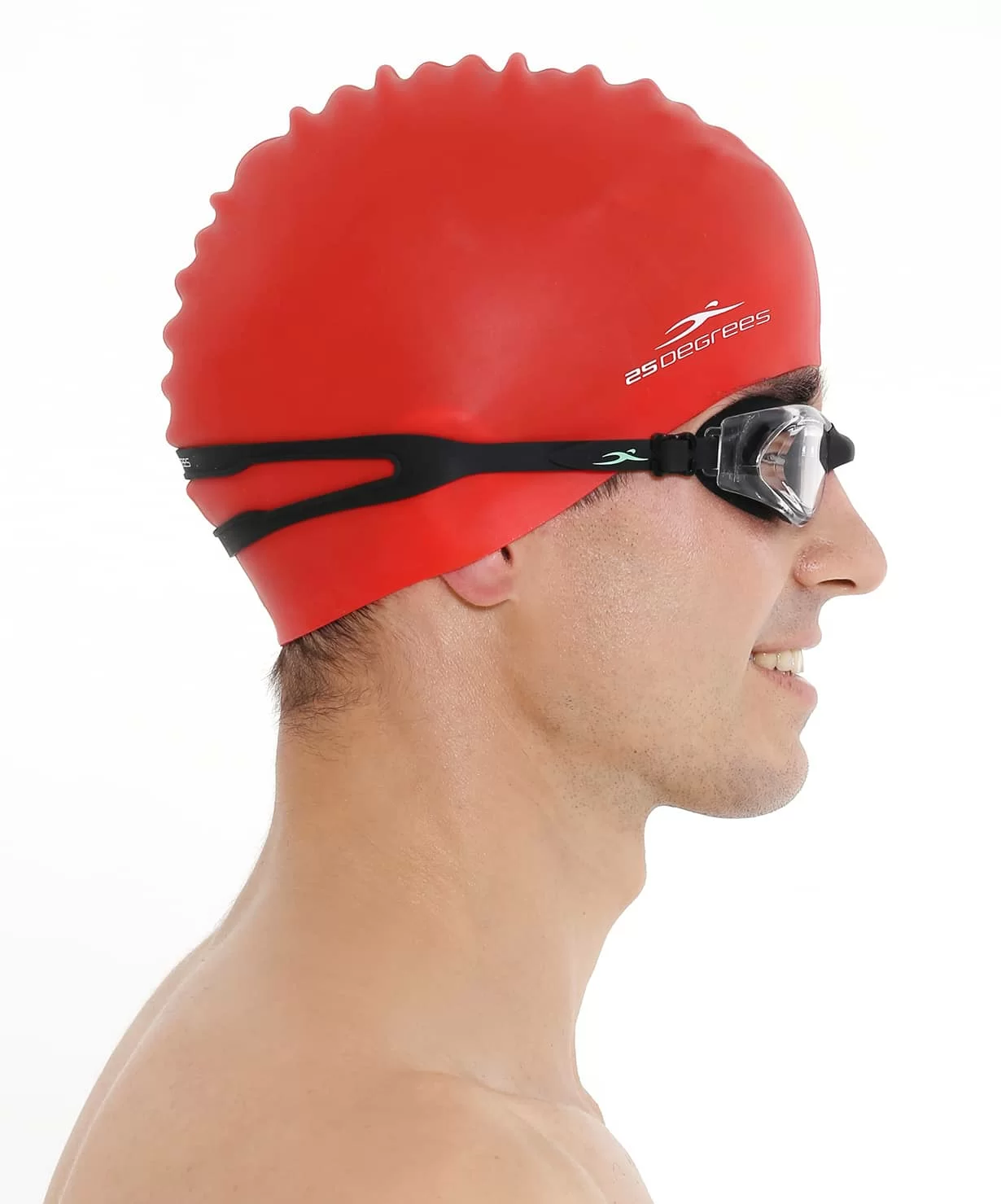 Реальное фото Шапочка для плавания 25DEGREES Nuance 25D21004A силикон красный 19516 от магазина СпортЕВ