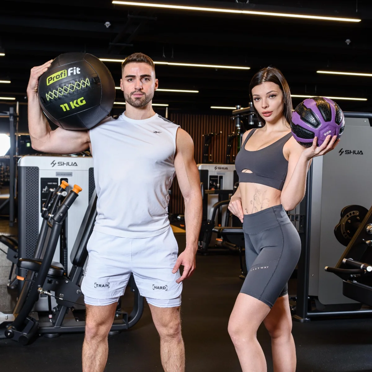 Реальное фото Медицинбол набивной PROFI-FIT 11 кг от магазина Спортев