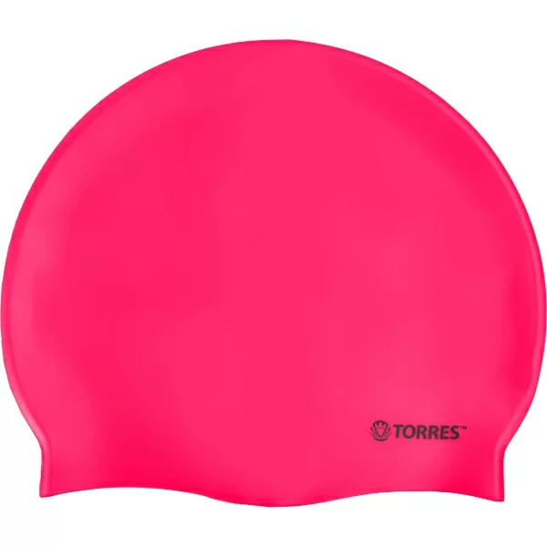 Реальное фото Шапочка для плавания Torres Flat силикон розовый SW-12201PK от магазина СпортЕВ