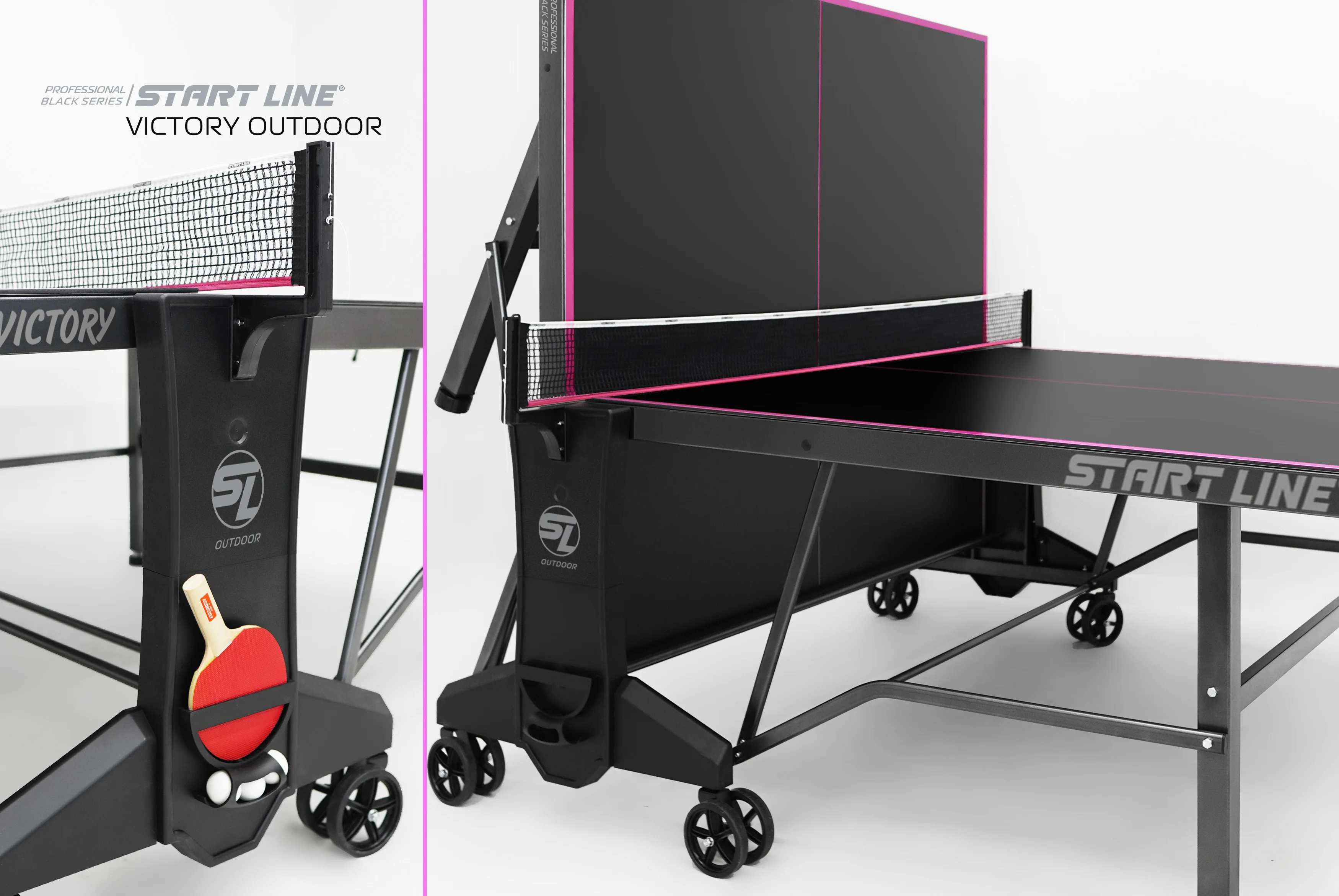 Реальное фото Стол теннисный VICTORY 6 Всепогодный Black от магазина Спортев