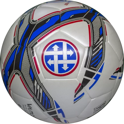 Реальное фото Мяч футзальный Vamos Futsal Elite 32П №4 бело-синий BV 2340-WFG от магазина СпортЕВ