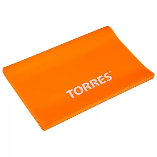 Реальное фото Эспандер лента латексная Torres 120 х 15 см сопротивление 4 кг оранж AL0020/21 от магазина СпортЕВ
