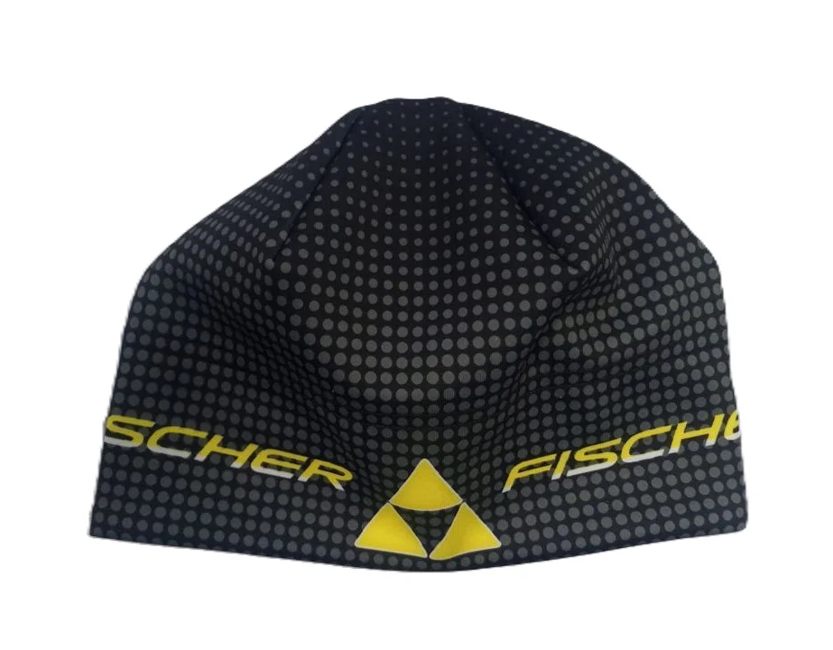 Реальное фото Шапка гоночная с лого Fischer черный от магазина Спортев