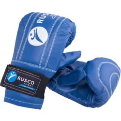 Перчатки снарядные Rusco Sport к/з синий 0223